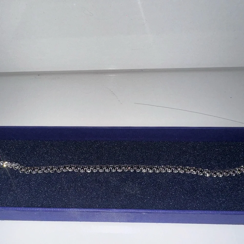 Swarovski Silver Crystal Tennis Bracelet